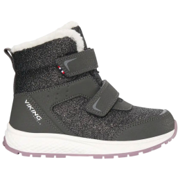 Detské zimné topánky Viking Outdoor Footwear Equip Glitter Warm WP 2V Charcoal/Dusty Pink sivá Charcoal/Dusty Pink