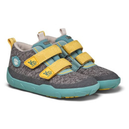 Dětské barefoot boty Affenzahn Low Boot Knit Happy Rhino žltá/zelená Rhino