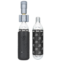 Pumpička Peaty´s Holeshot Co2 Pumpa + Bombičky 2 Ks - Road & Gravel sivá Slate