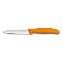 Nôž na zeleninu Victorinox vlnitý 10 cm oranžová