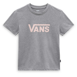 Dámske tričko Vans Wm Drop V Ss Crew-B sivá GREY HEATHER 2