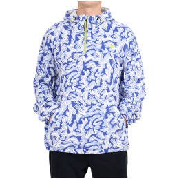 Pánska mikina 4F Fleece M483 biela/modrá Cobalt Allover