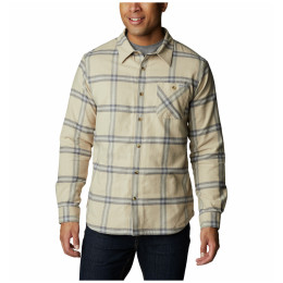 Pánska košeľa Columbia Cornell Woods Fleece Lined Flannel béžová Ancient Fossil