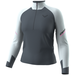 Dámske funkčné tričko Dynafit Alpine L/S 1/2 Zip Tee W modrá 3181 - cloud blue/0720