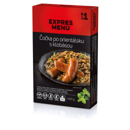 Hotové jedlo Expres menu KM Šošovica na orientálny spôsob s klobásou