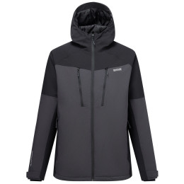 Pánska zimná bunda Regatta Highton Stretch Padded Jacket čierna/sivá Ash/Black