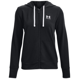 Dámska mikina Under Armour Rival Terry FZ Hoodie čierna Black / / White