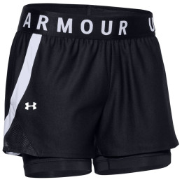 Dámske kraťasy Under Armour Play Up 2-in-1 Shorts čierna Black/Black/White