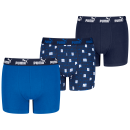 Chlapčenské boxerky Puma Elements Printed Boxers 3P