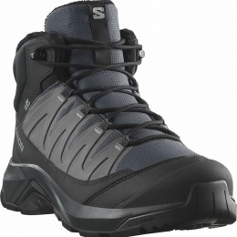 Pánske topánky Salomon X-Adventure Coldrush Waterproof sivá Asphalt / Black / Alloy