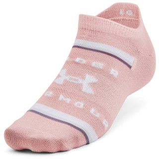 Dámske ponožky Under Armour Essential No Show 6pk ružová Retro Pink / White / White