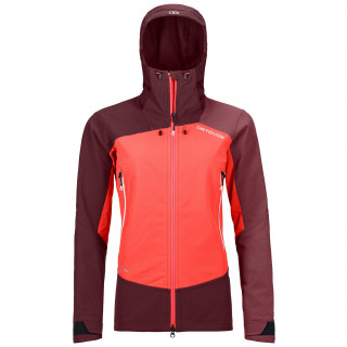 Dámska bunda Ortovox W's Westalpen Softshell Jacket červená Coral