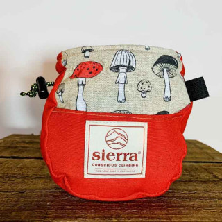 Vrecko na magnézium SIERRA Climbing Classics Mushroom červená