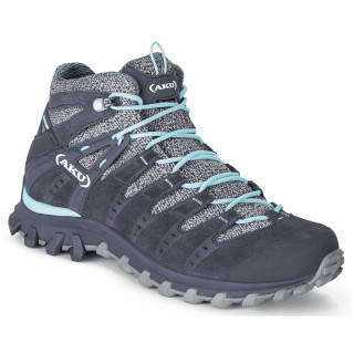 Dámske topánky Aku Alterra Lite Mid Ws GTX sivá/modrá Anthracite/LightBlue