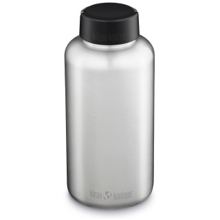 Nerezová fľaša Klean Kanteen Wide w/Wide Loop Cap - brushed stainless 1900 ml strieborná