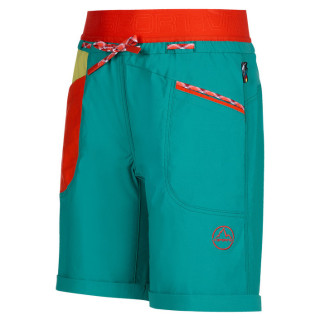 Dámske kraťasy La Sportiva Mantra Short W modrá/zelená Lagoon/Green Banana