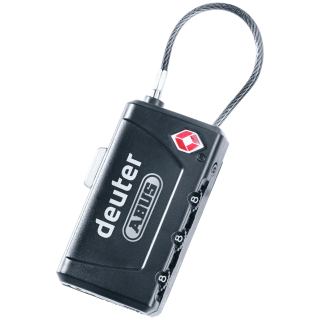 Zámok Deuter TSA Cable Lock čierna black