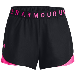 Dámske kraťasy Under Armour Play Up Shorts 3.0 čierna/ružová Black / Rebel Pink / Rebel Pink