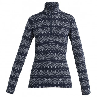 Dámske funkčné tričko Icebreaker 260 Vertex LS Half Zip First Snow tmavě modrá