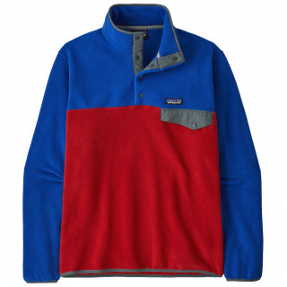 Pánska mikina Patagonia Synch Snap-T Pullover červená/modrá