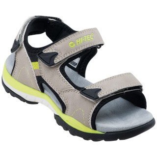 Detské sandále Hi-Tec Maleni Jr sivá/žltá Black/Sand/Lime Yellow