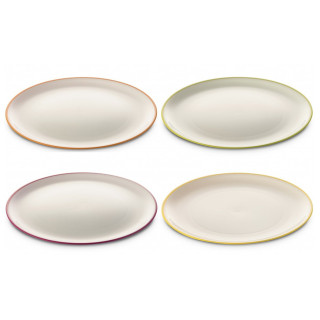 Sada tanierov Omada SANALIVING DinnerPlate Set 4x Plate 24xh2cm biela