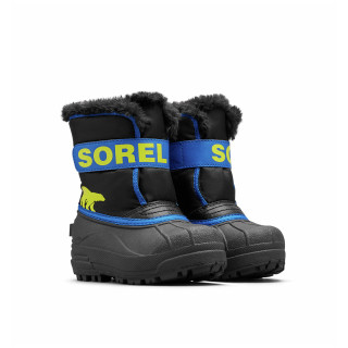 Detské zimné topánky Sorel Childrens Snow Commander™ Boot čierna/červená Black, Super Blue