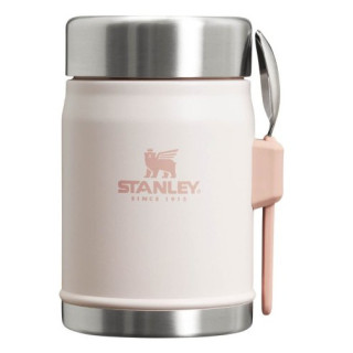 Termoska na jedlo Stanley s lyžicou/vidličkou 400 ml ružová Rose Quartz