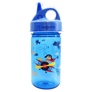 Detská fľaša Nalgene Grip-n-Gulp 350 ml svetlomodrá BlueBiplane