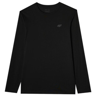 Pánske tričko 4F Longsleeve M375 čierna DEEP BLACK