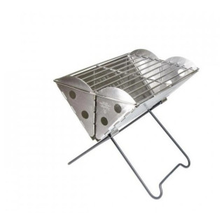 Skladací gril UCO MINI Flatpack Grill & Firepit 23 x 20 cm strieborná