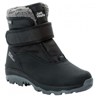 Detské zimné topánky Jack Wolfskin Vojo Shell Texapore Mid Vc K čierna