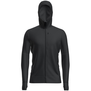 Pánska funkčná mikina Icebreaker M Mer 260 Quantum IV LS Zip Hoodie čierna Black