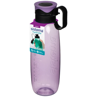 Fľaša Sistema Hydrate Tritan Traverse Flip Top 650 ml fialová