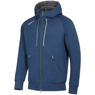 Pánska mikina Ocún Hoddie Zipper Men modrá Blue Opal / Excalibur