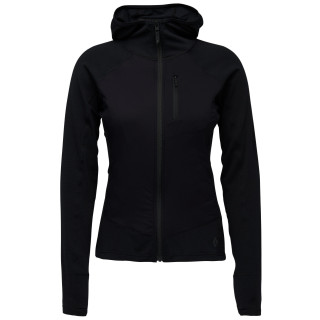 Dámska funkčná mikina Black Diamond W Coefficient Lt Hybrid Hoody čierna