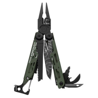 Multifunkčný nôž Leatherman Signal Green Topo čierna/zelená černá+zelená