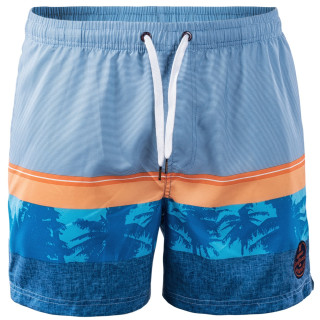 Pánske plavky AquaWave Palawan modrá Blue/Orange/PalmPrint