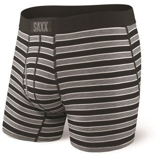 Boxerky Saxx Ultra Boxer Brief Fly Black Crew Stripe čierna/sivá BlackCrewStripe