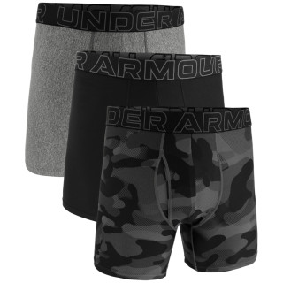 Pánske boxerky Under Armour Perf Tech Nov 6in čierna Black Neo Camo / Black / Castlerock Heather