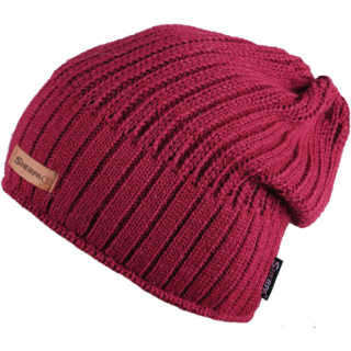 Zimná čiapka Sherpa Beanie Mono červená Bordo