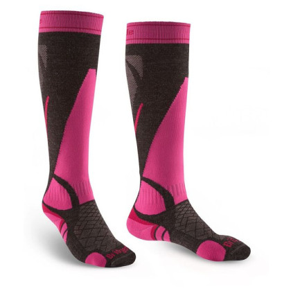 Dámske podkolienky Bridgedale Ski Lightweight Women's sivá/ružová graphite/pink/388