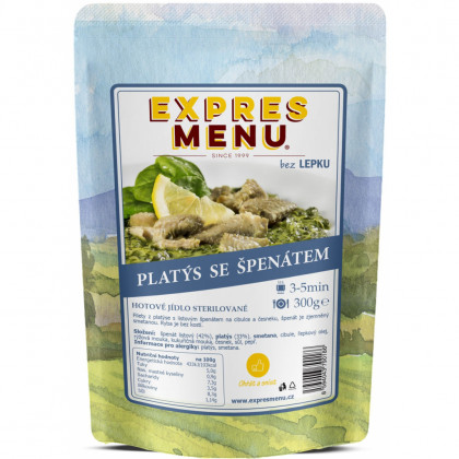 Jedlo Expres menu platesa so špenátom 300 g
