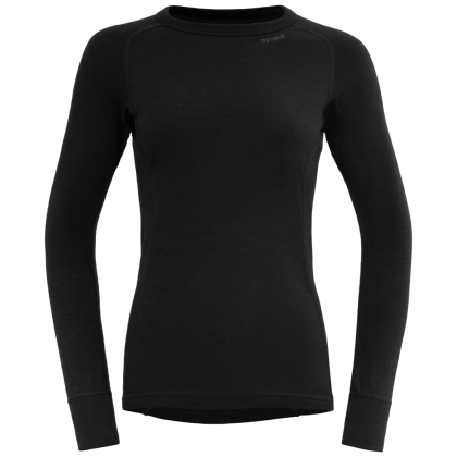 Dámske funkčné tričko Devold Duo Active Woman Shirt LS čierna/sivá Black