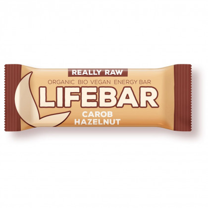 Tyčinka Lifefood Lifebar karobová s lískovými oříšky BIO RAW