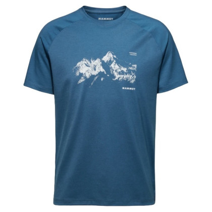 Pánske tričko Mammut Mountain T-Shirt Men 8035m modrá deep ice