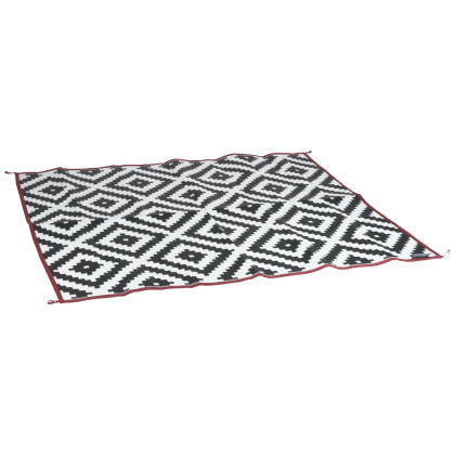 Koberec ku stanu Bo-Camp Chill mat Lewisham XL biela/čierna Black/White/Red