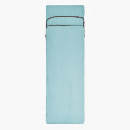 Vložka do spacáku Sea to Summit Comfort Blend Liner Rectangular w/ Pillow Sleeve svetlo modrá Aqua Sea Blue