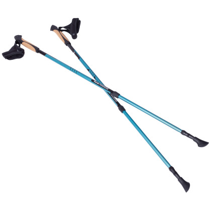 Nordic Walking palice Warg Nordic Twistlock čierna/modrá black/blue