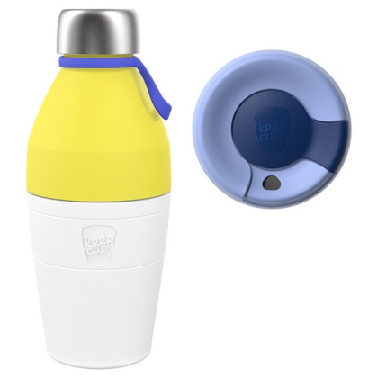 Termohrnček KeepCup Helix Thermal Kit 3v1 M biela/modrá Solo